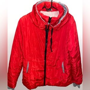 Pop Red Quilted Jacket